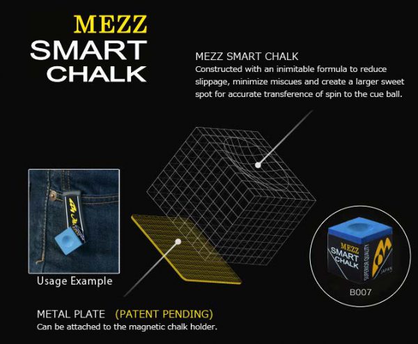 Kreda do bilarda Mezz Smart Chalk